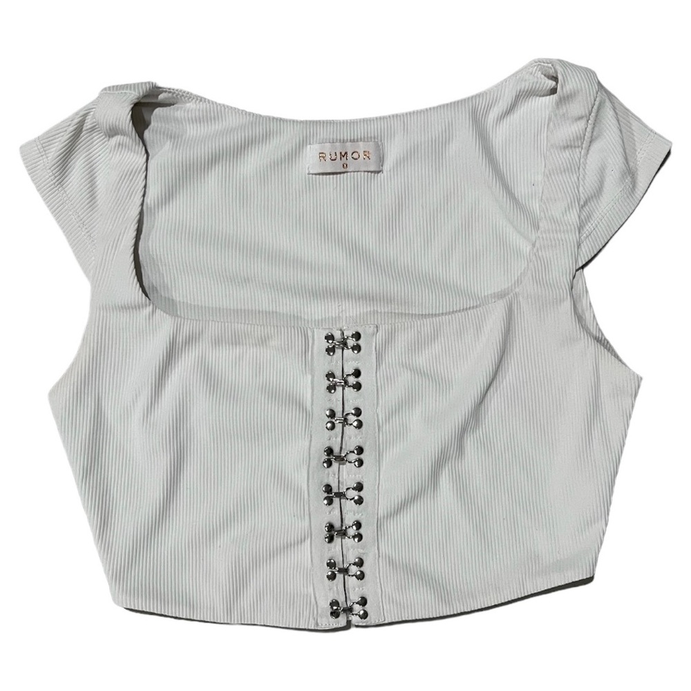 RUMOR Hook Eye Corset Top